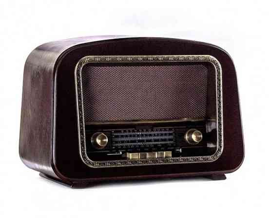 Ретро радио проигрыватель Daklin Европа с подсветкой дерево Орех (RP-050A) Киев