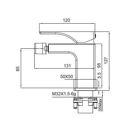 Змішувач для біде Koer KB-20010-01    ( KR3480 ) 37008 Харків