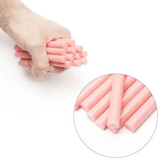 Комплект клейових стрижнів рожевих, 11,2×100 мм, 12 шт. INTERTOOL RT-1045 Київ