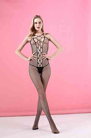 Эротический бодистокинг кружевной из сетки, женское секси белье,универсальный размер рост:145–185 см, One Size черный,70135 Каменец-Подольский