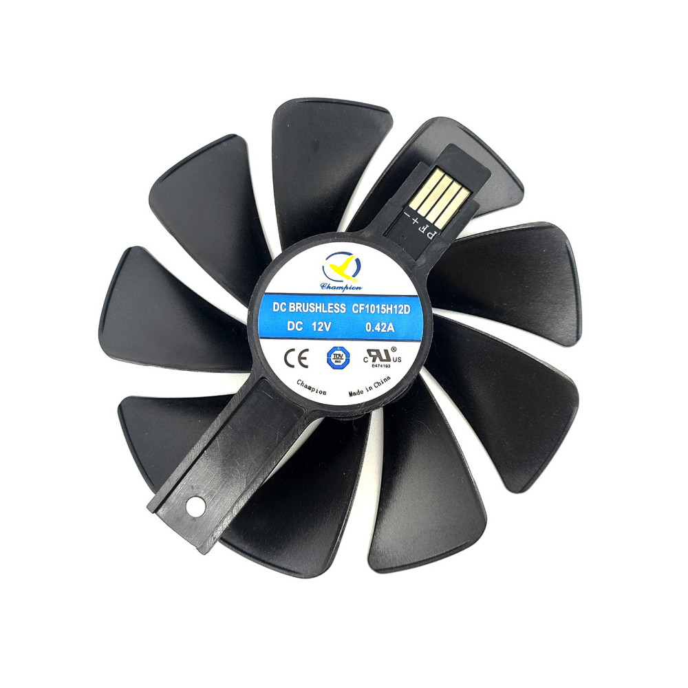 Вентилятор для відеокарт RX Radeon Sapphire 95 мм діаметр для Rx 470, 480, 570, 580, 590, Vega 56, 64 та інших Клевань - фото 4