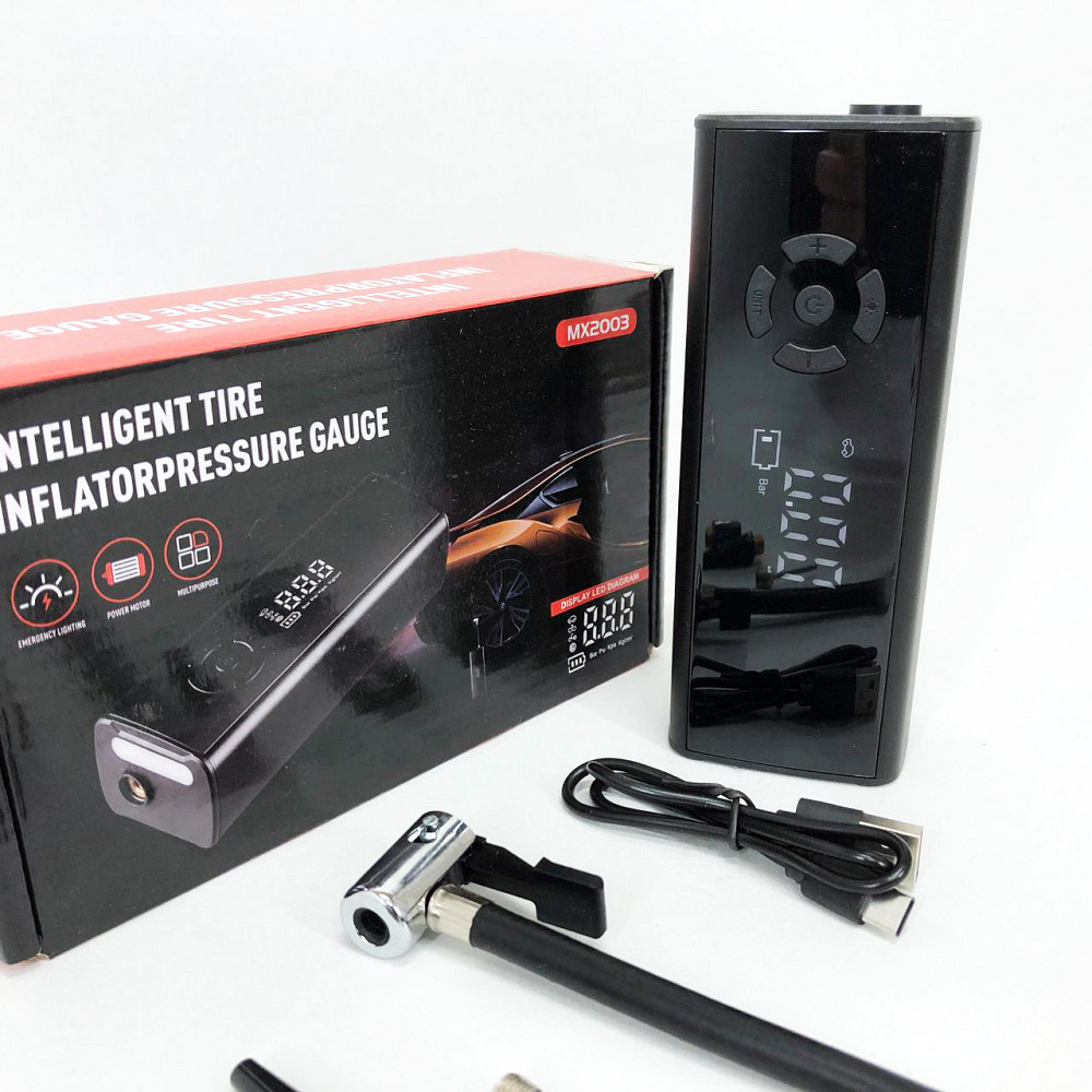 Портативный компрессор для машины MX20033, Мощный портативный воздушный компрессор насос KQ-57 Киев - изображение 5