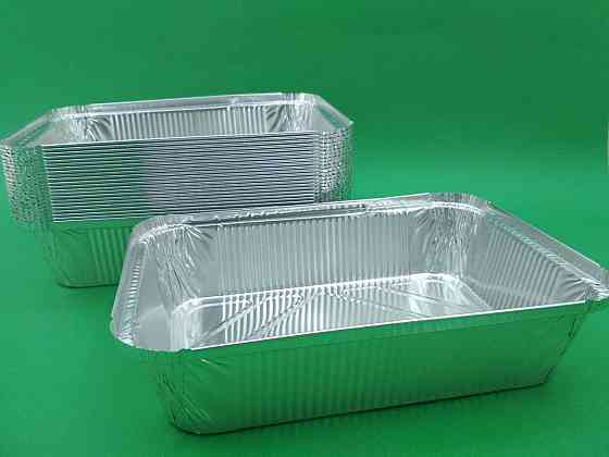 Контейнер из пищевой алюминиевой фольги прямоугольный 2000мл SP88L 50шт (1 пачка) Харьков