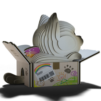 Пазл Eugy 3D Зоопарк Кошеня сіамське (XEG-088) Вінниця - фото 7