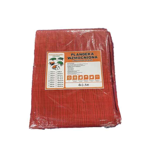 Тент 4*8 м 60 г/м2 помаранчево-зелений Plandeka BBC-R Житомир - фото 1