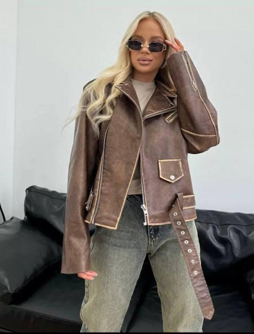 Косуха Коричневый женская Коричневый S Харьков - изображение 2