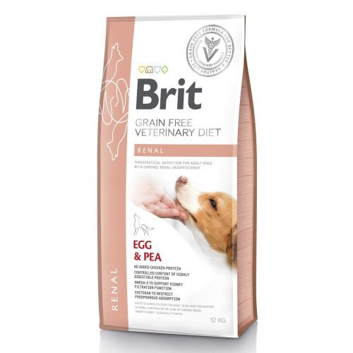 Корм сухий Brit Grain VetDiet Dog Renal для собак з нізковою недостатністю з яйцем горохом та гречкою 12 кг Київ - фото 1