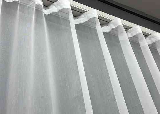 Тюль бамбук с вышивкой и люрексом цвет белый 1817т Киев