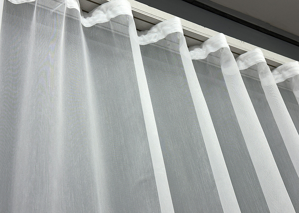 Тюль бамбук с вышивкой и люрексом цвет белый 1817т Киев - изображение 6