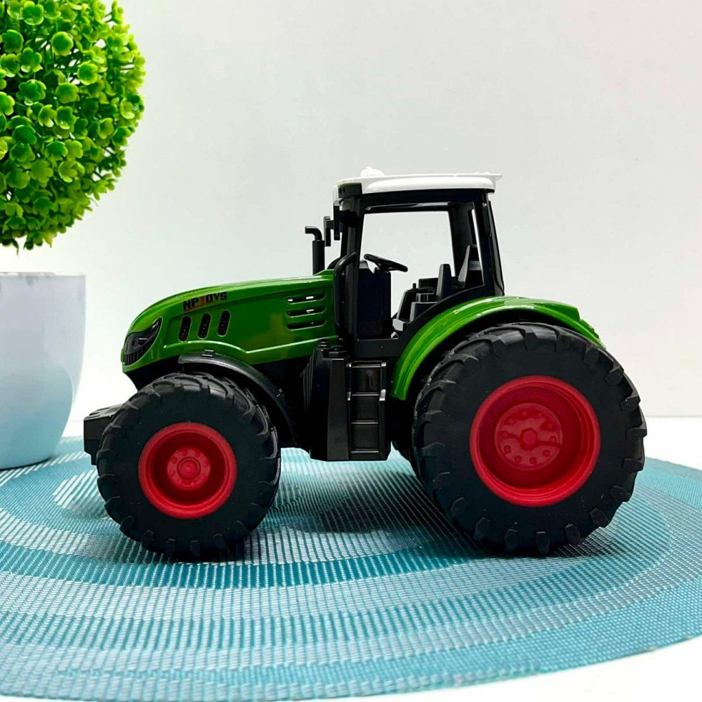 Трактор іграшковий масштаб 1:24 гумові колеса Зелений (99-75A) Чернигов - изображение 7