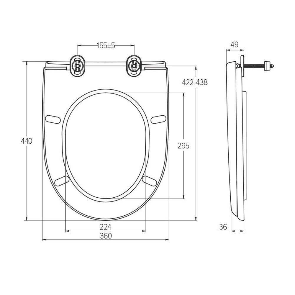 Сидіння для унітазу SoloPlast СП-2 Киев - изображение 5