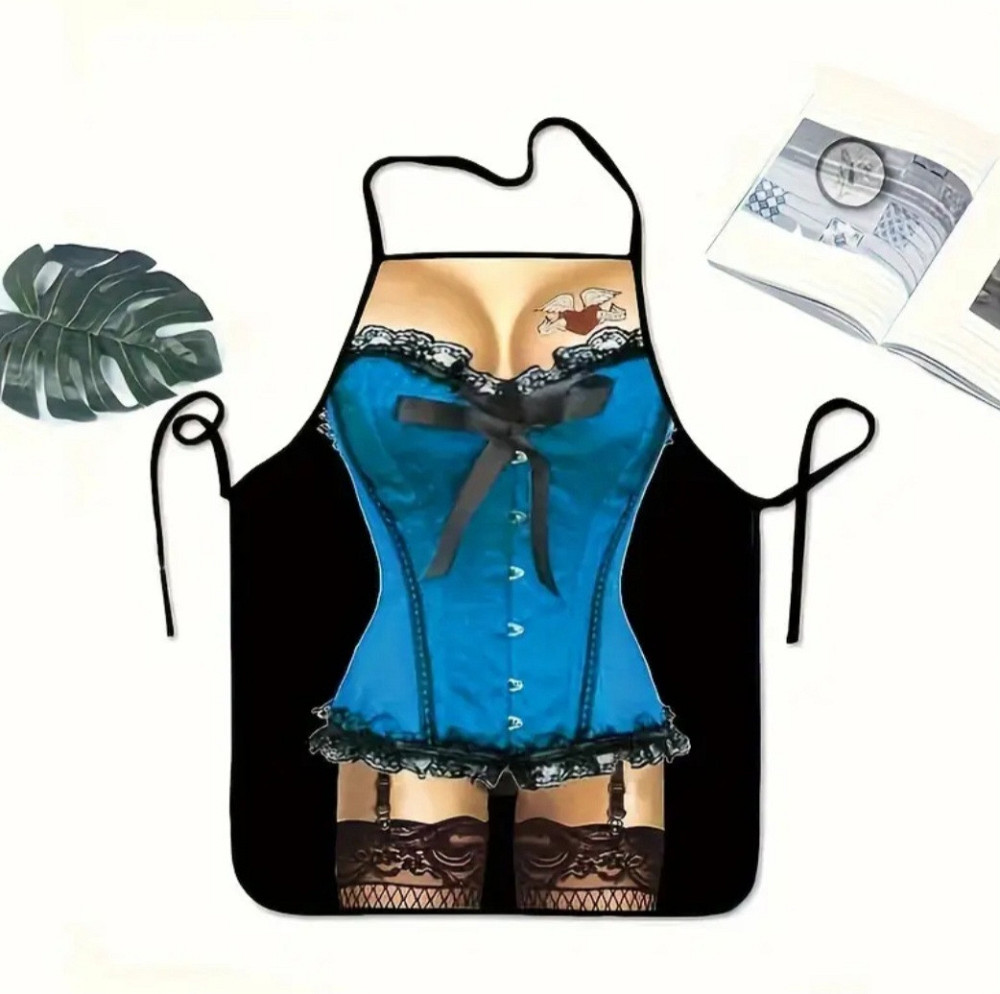 Фартух з приколом для дівчини 73 на 52 см різнобарвний Київ - фото 5