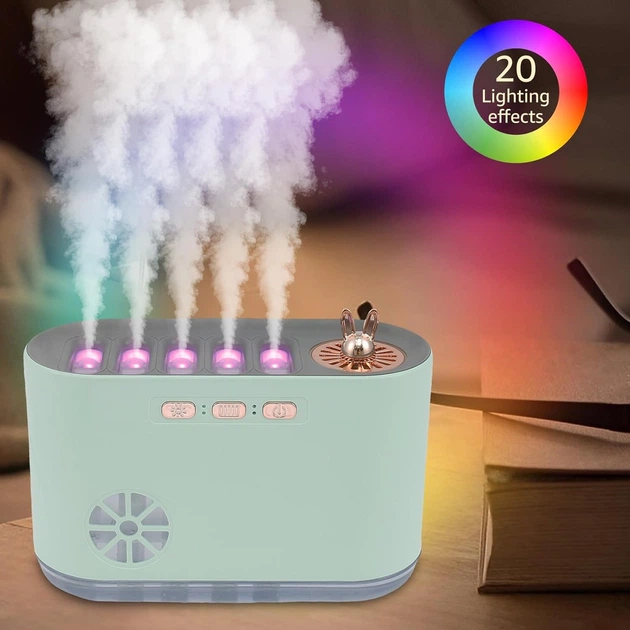 Ультразвуковий зволожувач повітря RGB Aroma Humidifier з ароматерапією та підсвіткою, резервуар 200 мл Одеса - фото 3