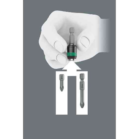 Тримач для швидкої зміни біт і свердел із фіксатором Wera Rapidaptor 887/4 RR 05052490001 Одеса