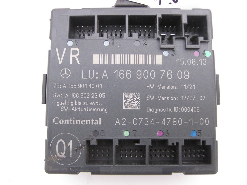 Mercedes-Benz  A1669007609 Блок керування передніх правих дверей ML GLE W166 GL GLS X166 CLA C117 A-Class W176 B-Class W246 Одеса - фото 2