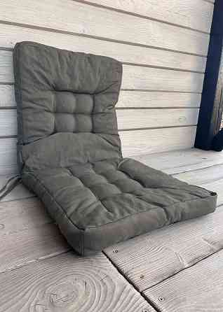 Подушка для стільців (50x120х8 см) подвійна Decorator Sawana колір хакі 84-141 Київ