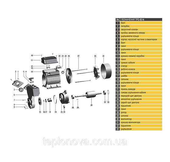Насос вихревой Optima TPS60 N 0,37кВт  с эжектором Черновцы