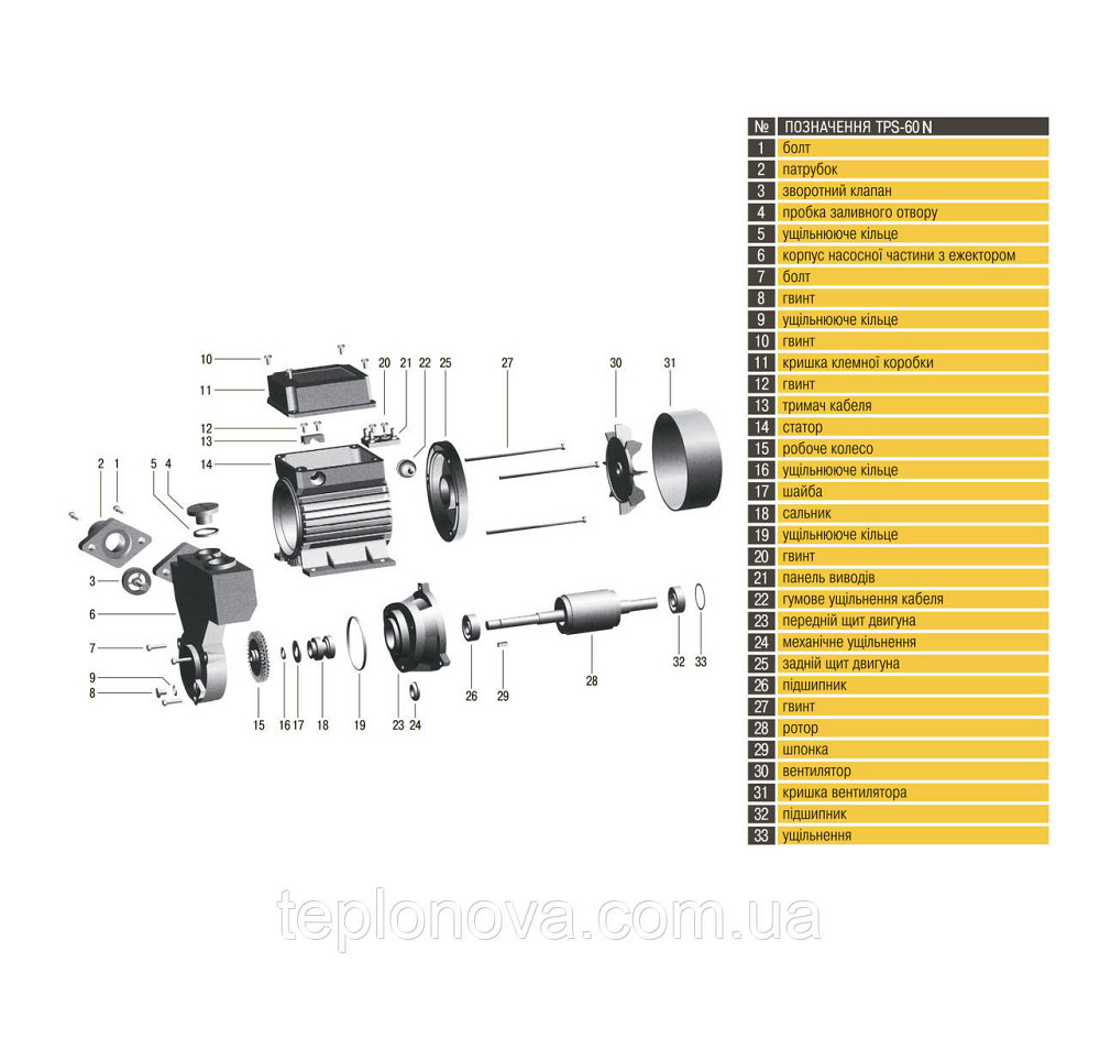 Насос вихревой Optima TPS60 N 0,37кВт  с эжектором Черновцы - изображение 6