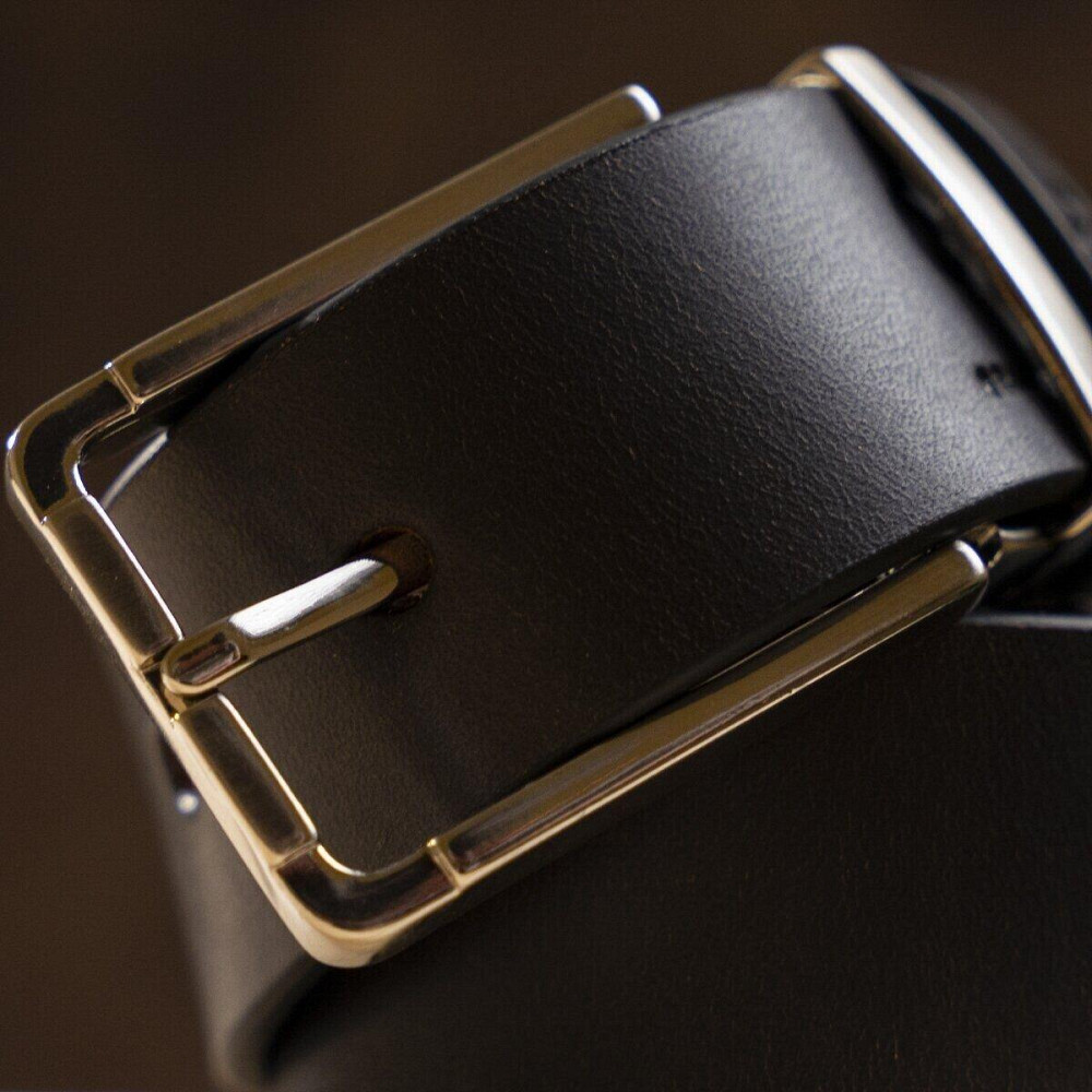 Ремень мужской GRANDE PELLE 11065 кожа Коричневый Киев - изображение 6