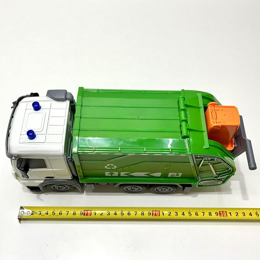 Сміттєвоз на радіокеруванні світло рухомі деталі на батарейках 32 см Зелений (HT077) Чернігів - фото 3
