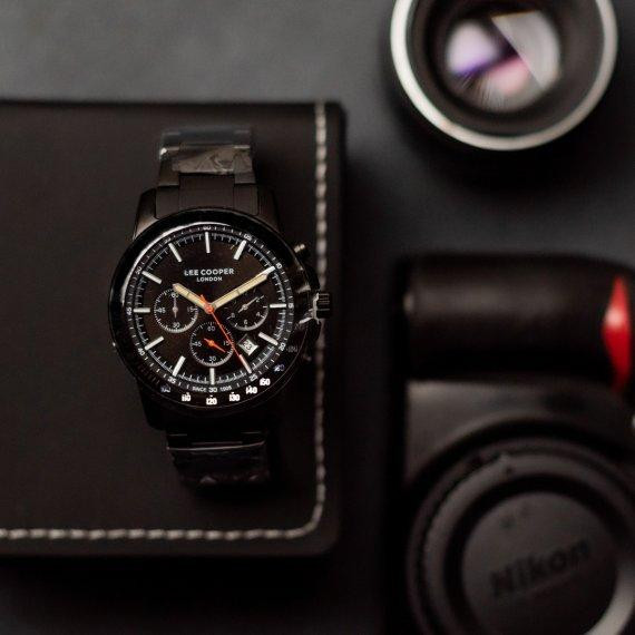 Мужские наручные часы Lee Cooper Shark (Черные) Винница - изображение 7