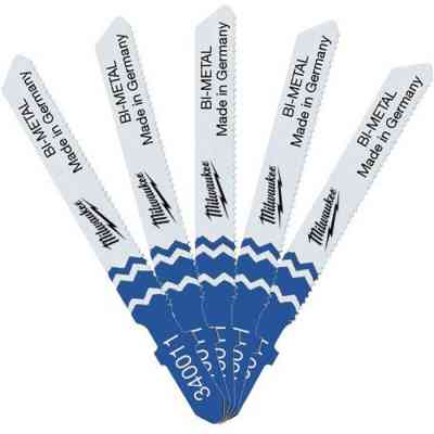 Полотно Milwaukee для электролобзика T118AF Bi-Metal 55мм/шаг зуба 1,2, 5шт (4932340011) Винница