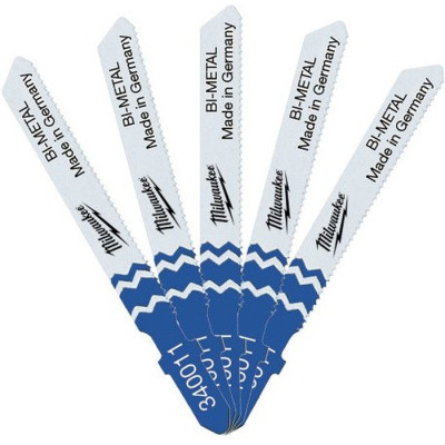 Полотно Milwaukee для электролобзика T118AF Bi-Metal 55мм/шаг зуба 1,2, 5шт (4932340011) Винница - изображение 1