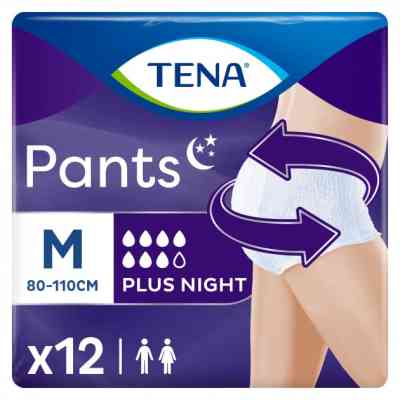 Подгузники для взрослых Tena Pants Plus Night трусы ночные Размер Medium 12 шт (7322540839913) Винница
