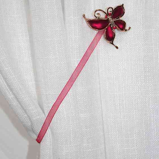 Магніти для штор і гардин (133м) Карнер набір 2 шт Червоний з золотистим (81-044) Київ