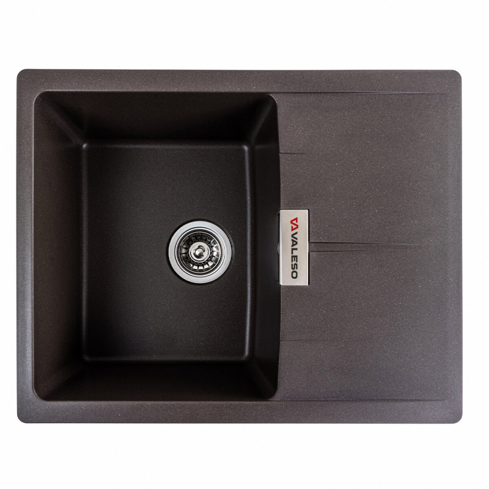 VALESO Гранітна мийка для кухні VALESO 6250 ZIRKONE матова Темна скеля Киев - изображение 1