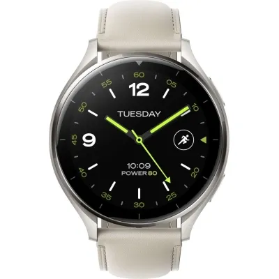 Смарт-часы Xiaomi Watch 2 Titan BHR9306GL Gray Case White Leather Strap (1093970) Винница