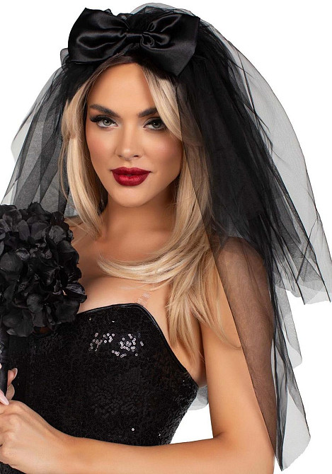 Фата невесты Leg Avenue Tiered bridal veil O/S Black Sex Aura Киев - изображение 3