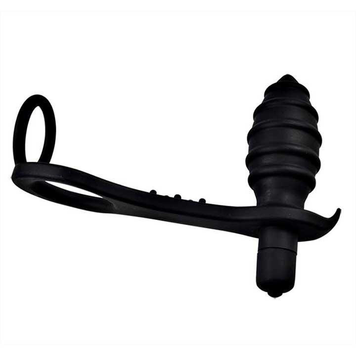 Унікальний Вібромасажер для анальної стимуляції та масажу простати 10-ти частотний 3.6 см - Чорний Вінниця - фото 11