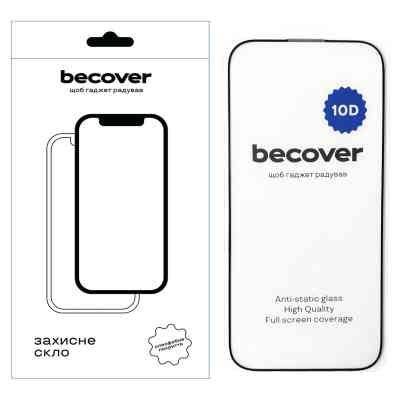 Стекло защитное BeCover Apple iPhone 16 Pro 10D Black (712323) Винница