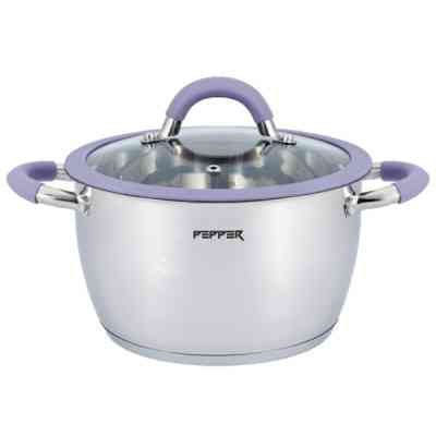 Кастрюля Pepper Purple Iris Silicone 22 см 4,2 л PR-1109-22 (107796) Винница