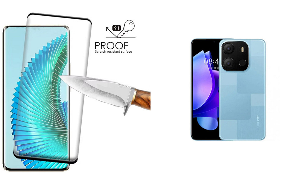 Захисне скло HyperGlass Pro для Tecno POP 7 (BF6), POP 7 Pro – максимальна чутливість та захист Київ - фото 1