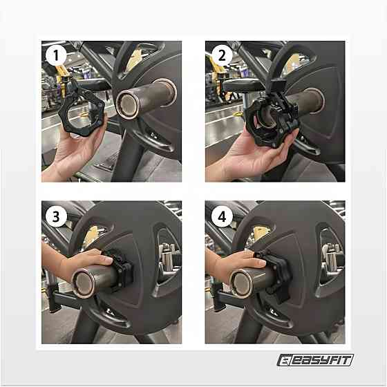 EasyFit Зажими для штанги 50 мм EasyFit Lock-Jaw (пара) Коломия