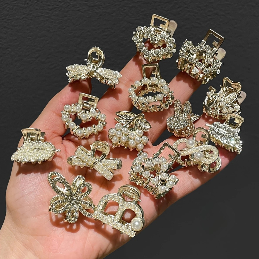 Набор заколок для волос 15 шт. комплект крабиков для малого бокового или заднего закалывания волос Каменец-Подольский - изображение 6