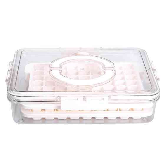 Контейнер для заморозки льоду 126 відсіків бежевий Київ