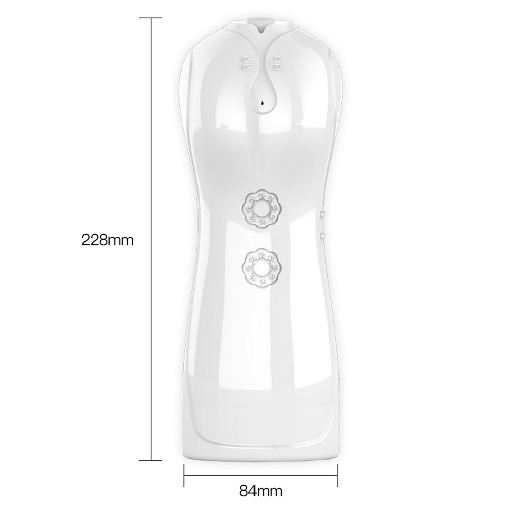 Мастурбатор Vibrating and Flashing Masturbation Cup USB 7+7 Function / Talk Mode (White) Sex Aura Киев - изображение 7