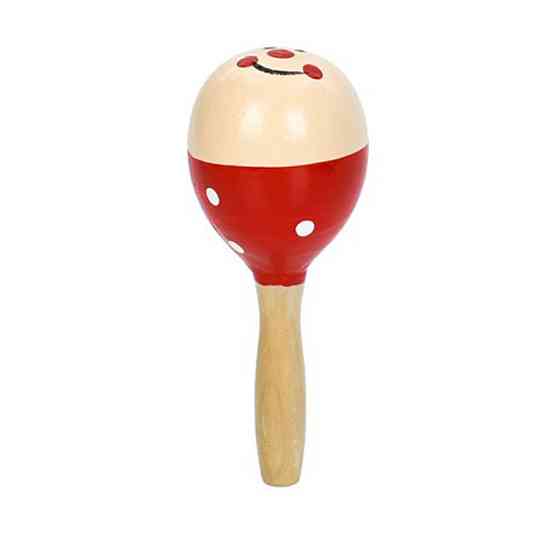Детская деревянная игрушка Маракас MD 0361-10 размер 12,5 см Винница