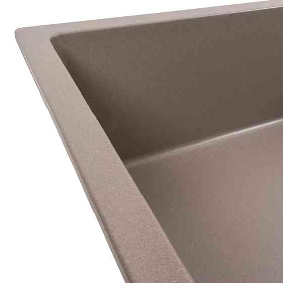 Гранітна мийка для кухні Platinum 8650 DIAMOND матова Дюна Коломия