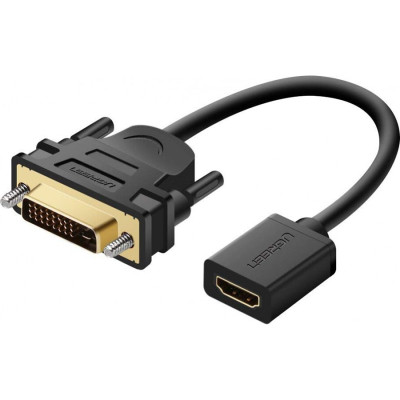 Переходник DVI M to HDMI F 0.22m black Ugreen (20118) Винница - изображение 1