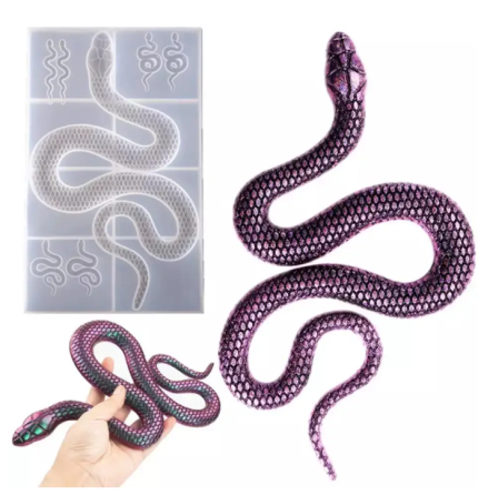 Силіконова форма Змія 183 на 300 мм сірий Київ