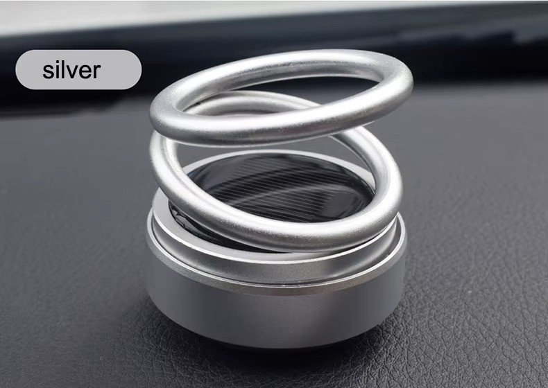 Ароматизатор у машину освіжувач повітря дифузор «Кільця левітації» на сонячній батареї, колір сріблястий Кам'янець-Подільський - фото 4