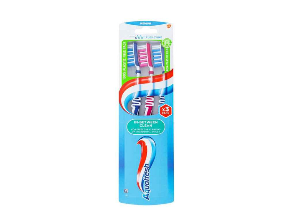 Зубна щітка In Between Clean 21 середня ТМ AQUAFRESH Київ - фото 1