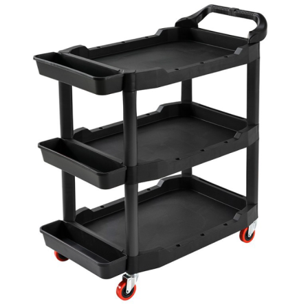 Пластмасовий візок для інструментів 97.5х48х68мм, черний Київ