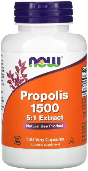 Прополіс Now Foods Propolis 1500 100 вегетаріанських капсул Київ - фото 1
