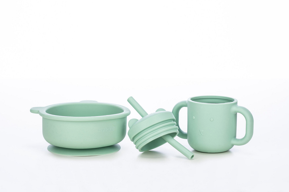 Силіконова миска дитяча FreeOn  Lion, mint Киев - изображение 3