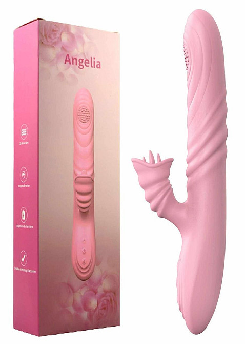 Вібратор - Angelia, USB 3 Functions Of Thrusting, 20 Vibrations Flesh Sex Aura Київ - фото 10